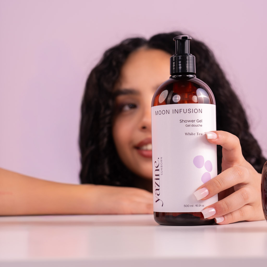 Yazine Cosmetique - Gamme corps - Gel douche thé blanc